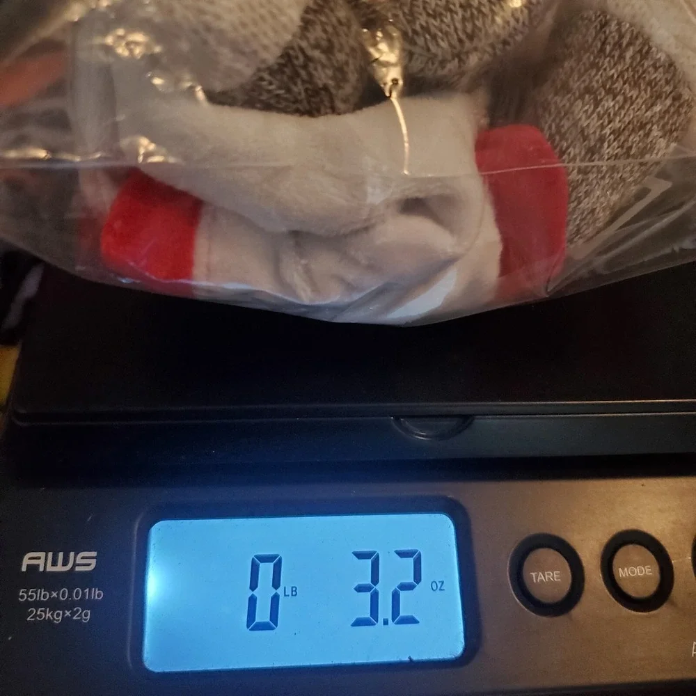 Baby Starters Sock Monkey Red White‎ Satin RATTLE Security Blanket Lovey 12 inch